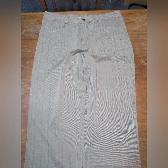 Giorgio Armani Exchange Private Members Pants, Size 33, Tan with Wide Pi… - Picture 2 of 12